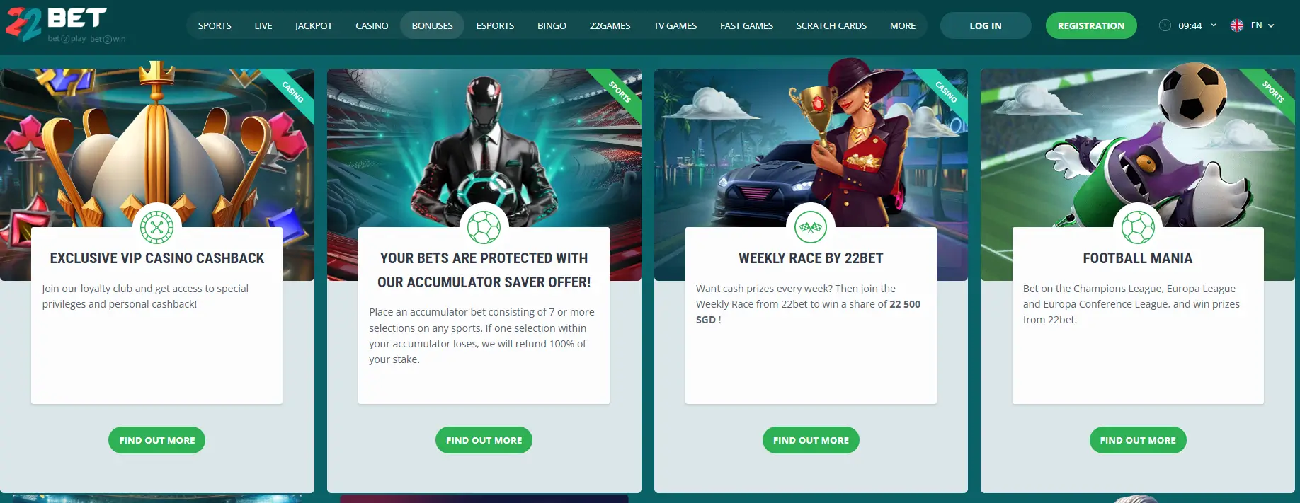 22bet Casino